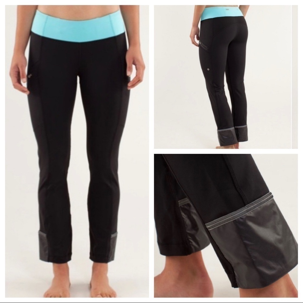 Lululemon Runnin' With My Homies Pant 6 NWT  Black / Angel Blue